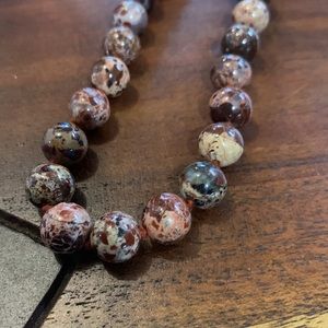 Vintage stone bead necklace